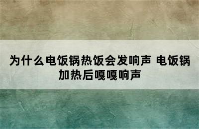 为什么电饭锅热饭会发响声 电饭锅加热后嘎嘎响声